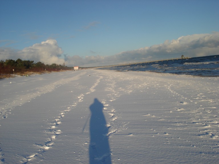 Strand im Winter